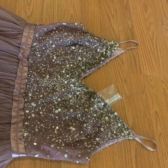 BHLDN size 6 beaded floor length formal dress - Picture 3 of 6